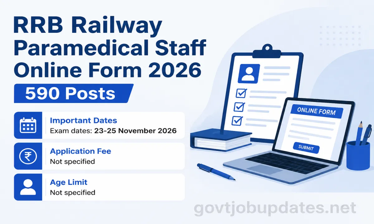 RRB Paramedical Staff Recruitment 2026